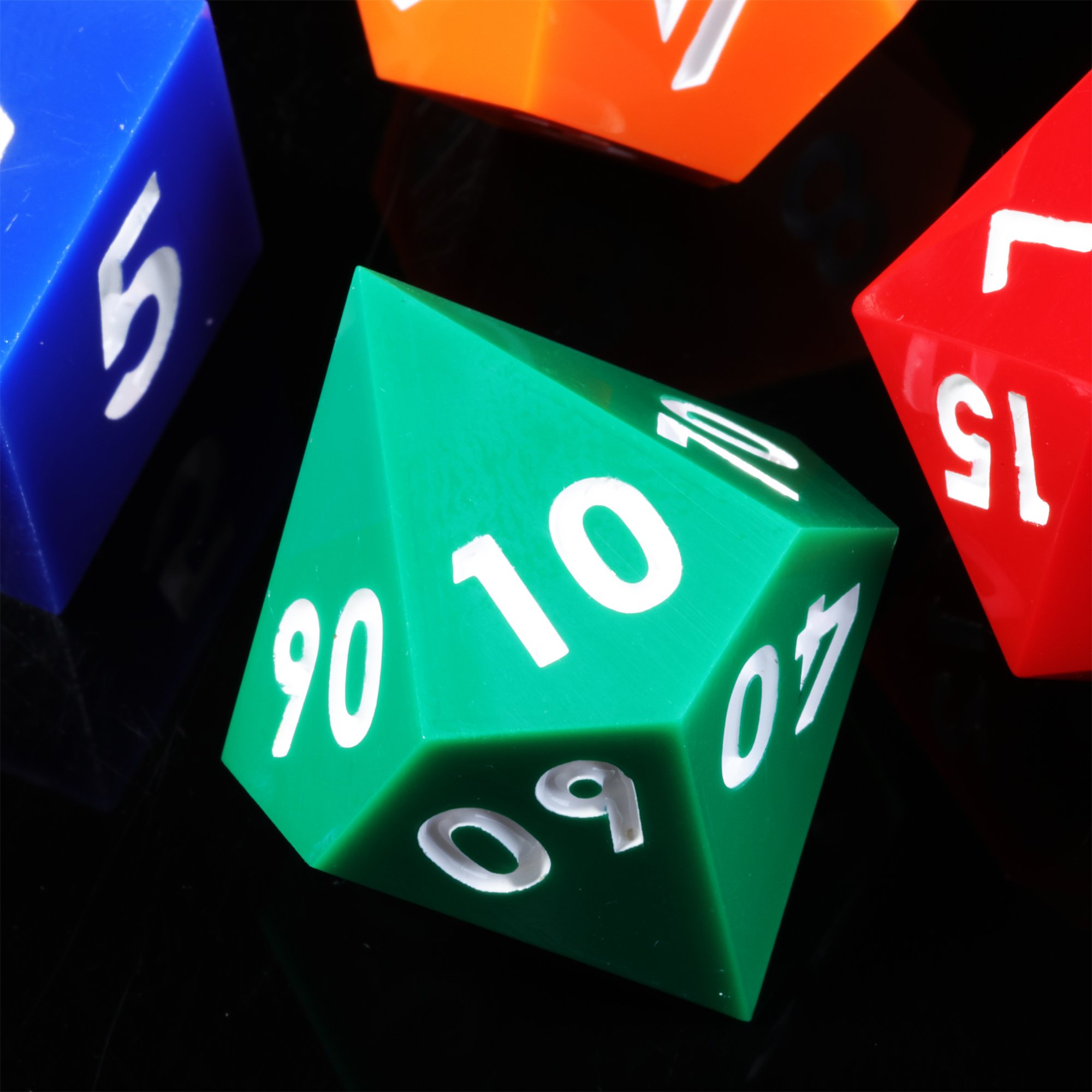 MINI PLANET Seven Color DND Dice Set Polyhedral Resin Dice with Sharp Edges TRPG Dungeons&Dragons Game Wholesale Custom DND Dice