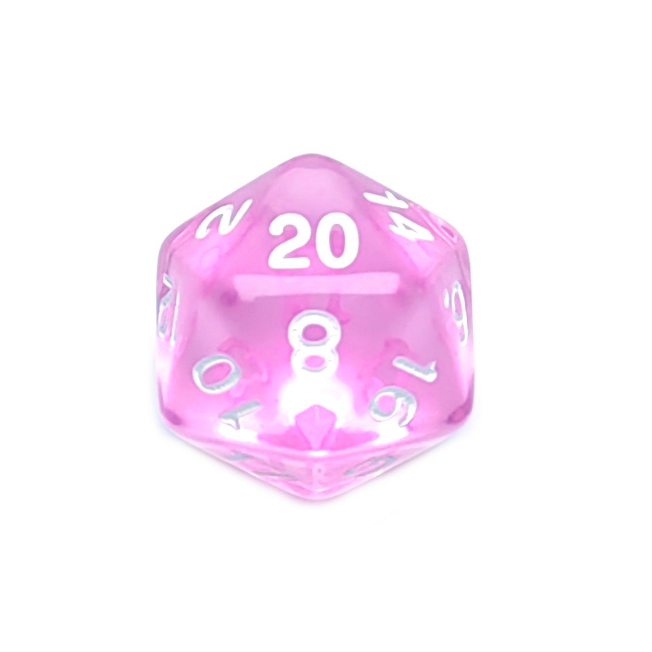 7pcs DND Dice Acrylic Transparent pink Custom dice dungeons and dragons dice set for Tabletop Role Playing Games