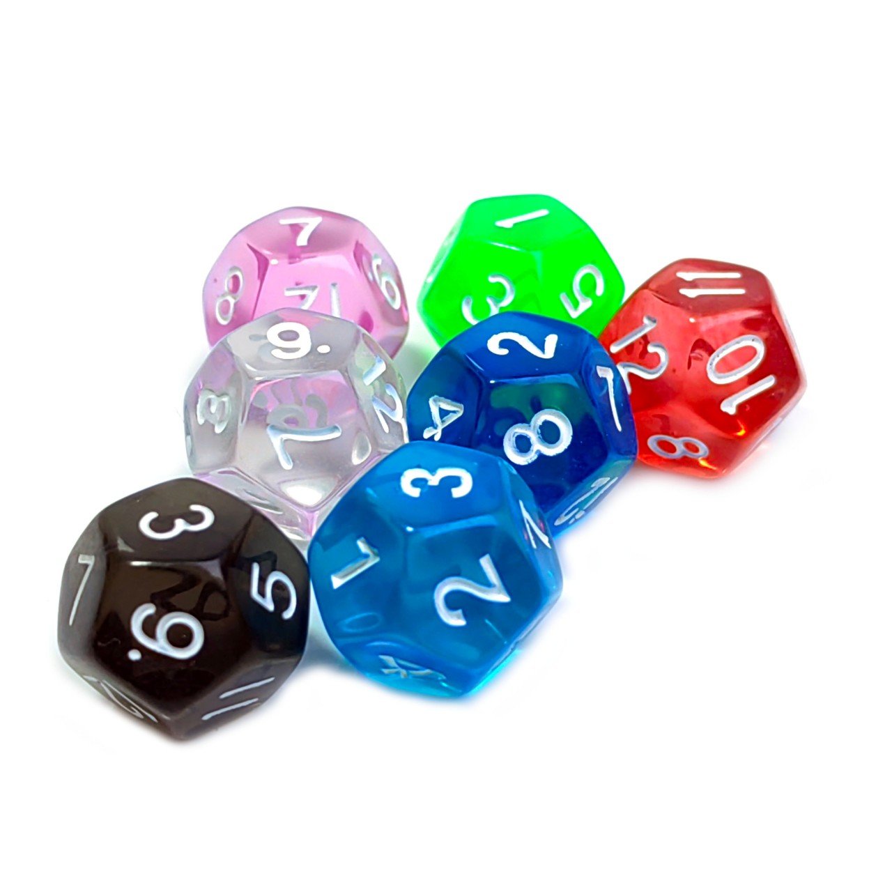 New Style Personalized Wholesale D12 rounded corners custom glitter dice dnd acrylic dice for Role Playing Games dice