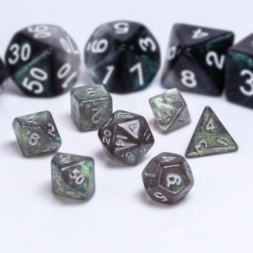 custom dice dropshipping dice 7 piece mini rpg dice set for entertainment game