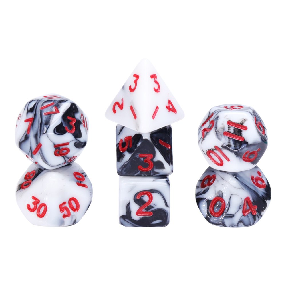 custom dice dropshipping dice 7 piece mini rpg dice set for entertainment game