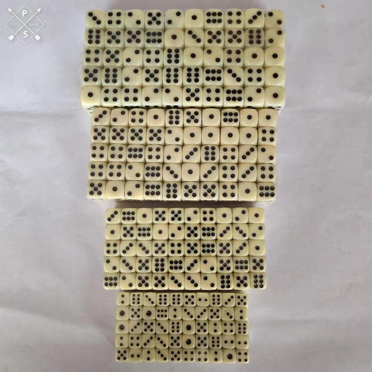 10mm 12mm 14mm 16mm Beige d6 Acrylic Polyhedral Dice Set Round Square Corner With Dots Pip Toy Accessories Toys