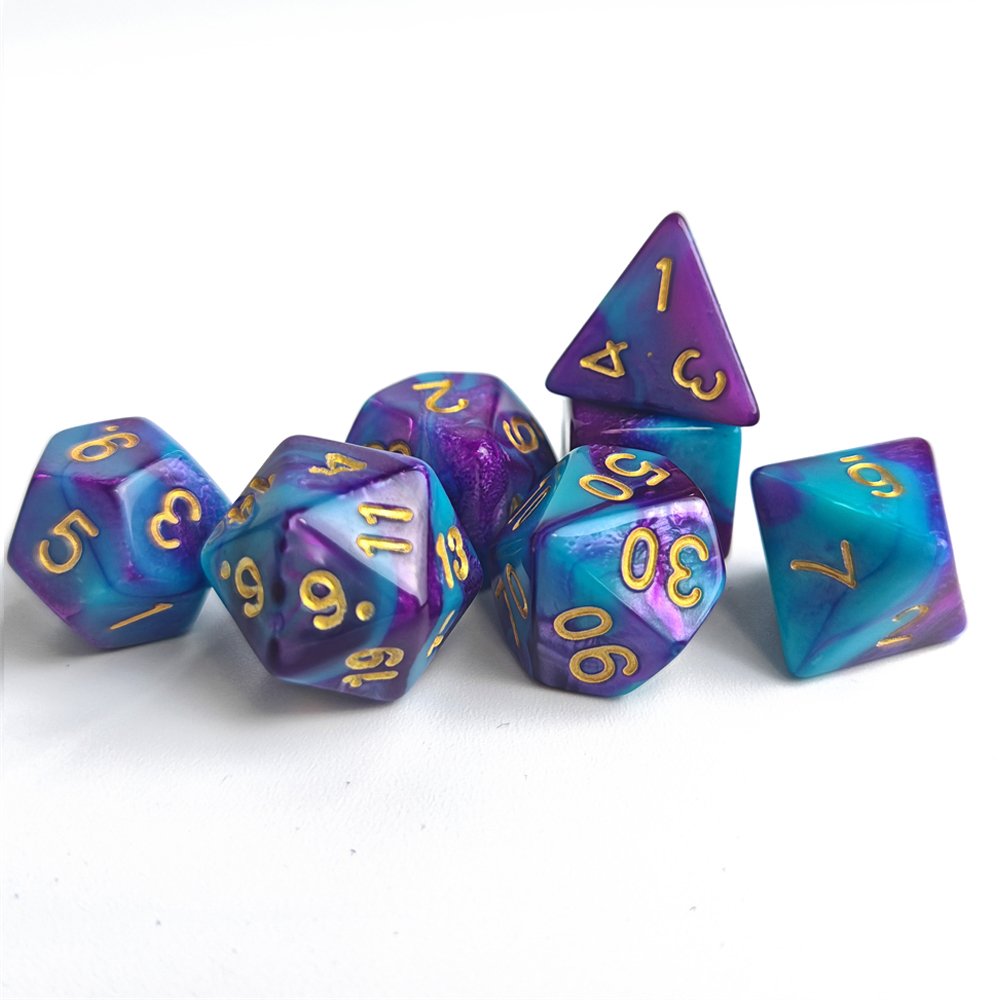 Polyhedral Game Dice with Dual color effect for MTG RPG D&D Board Game