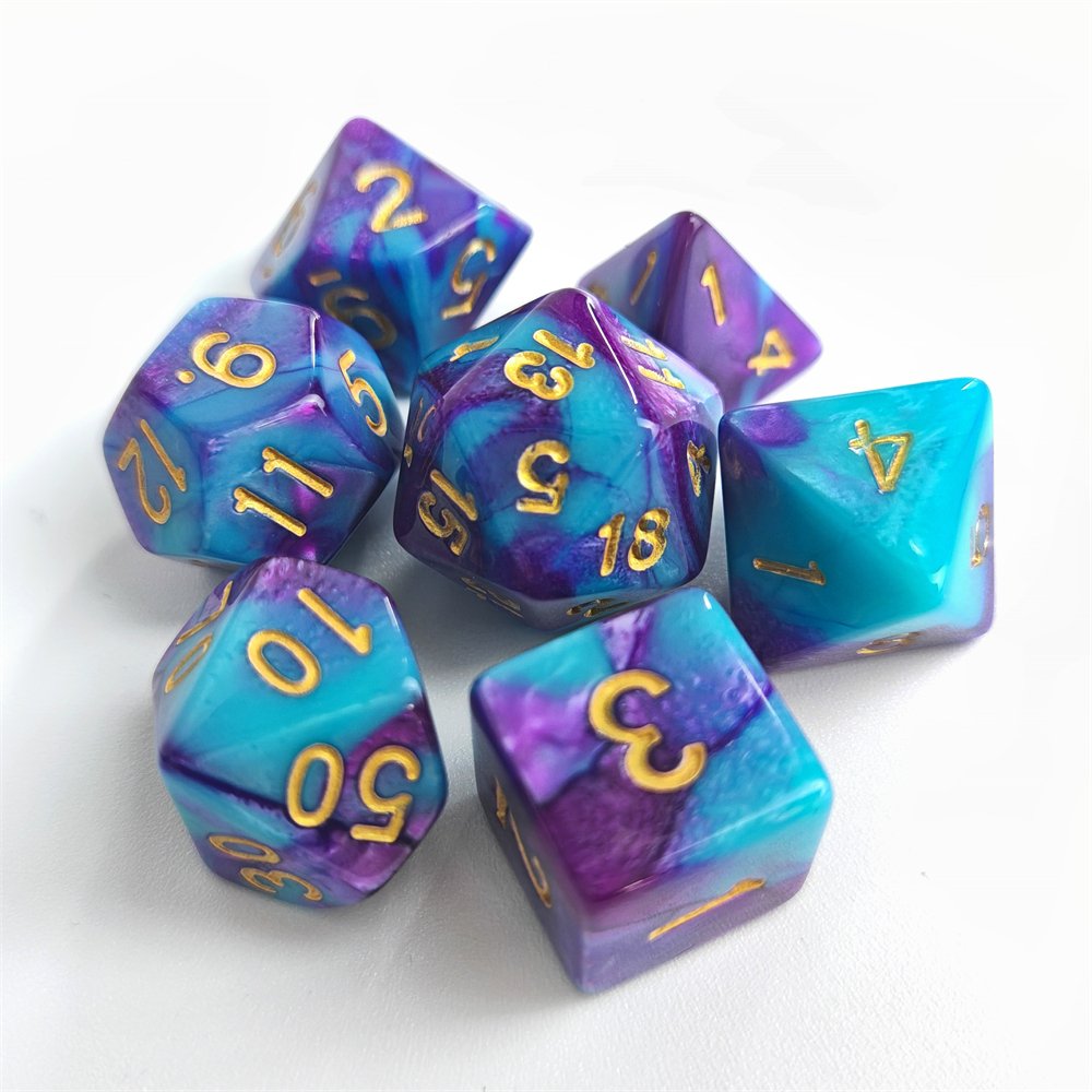 Polyhedral Game Dice with Dual color effect for MTG RPG D&D Board Game