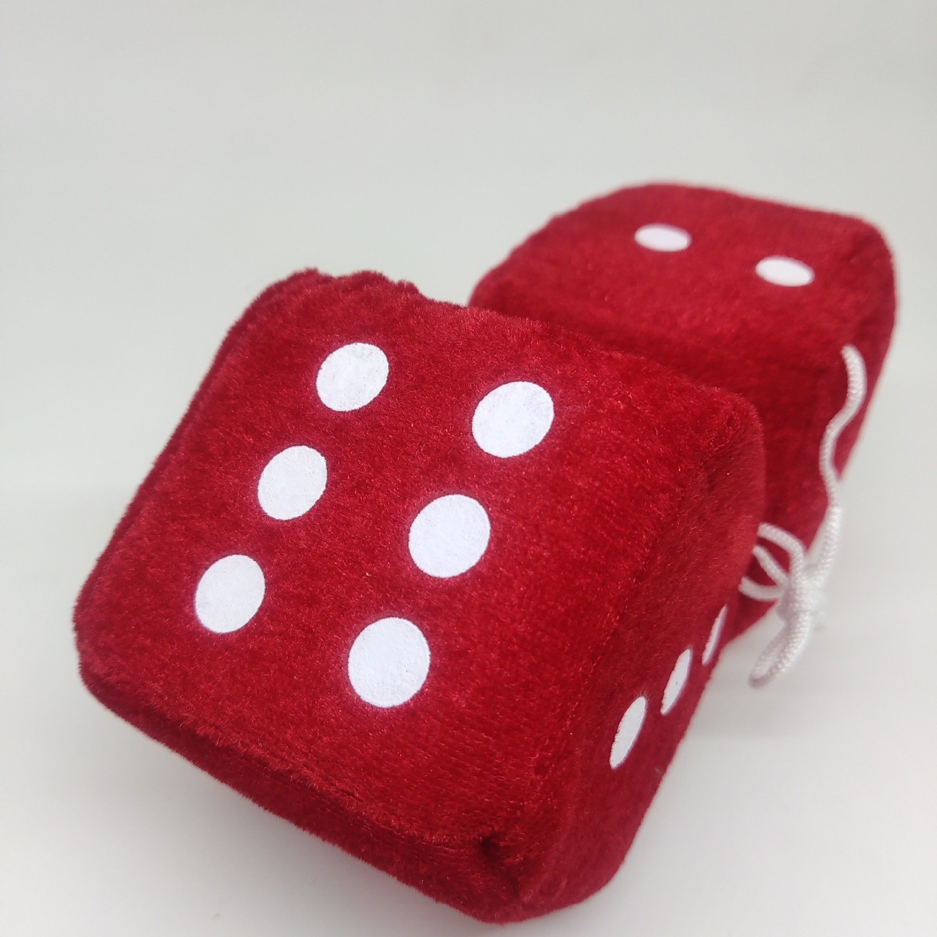Car-Styling Fuzzy Dice Dots Rear View Mirror Hangers Car Interior Decoration Auto Accessories Interior Ornaments