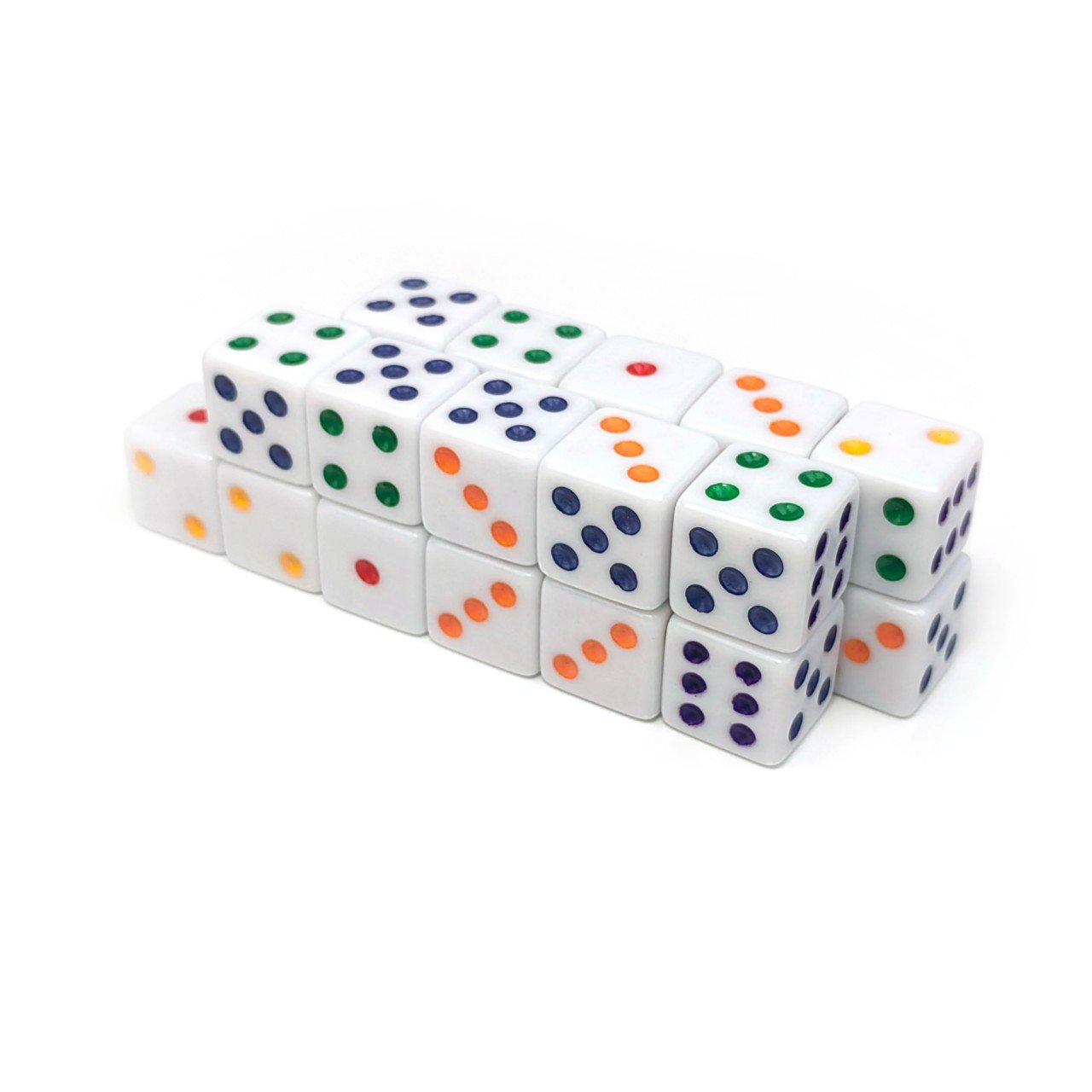 New Design Acrylic Big Square Corner dice large 25mm square d6 game bulk dice for Board Games & Tabletop Adventures