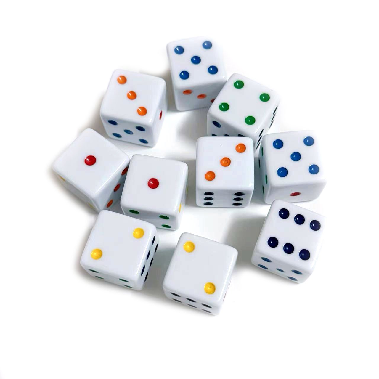 New Design Acrylic Big Square Corner dice large 25mm square d6 game bulk dice for Board Games & Tabletop Adventures