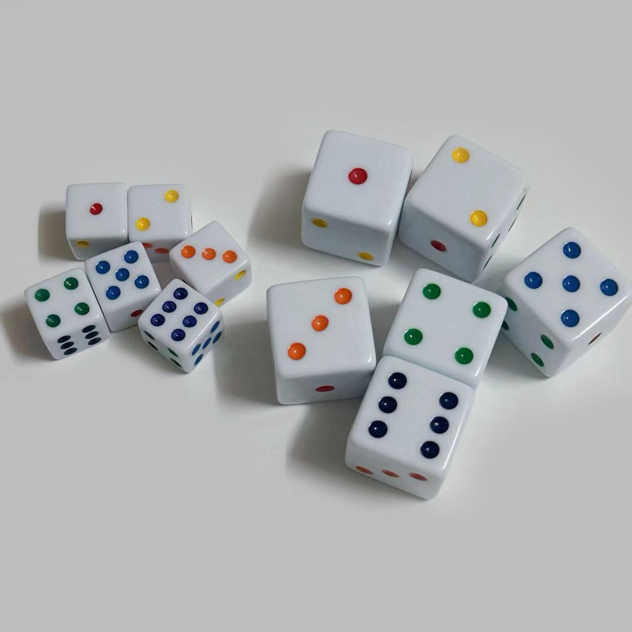 New Design Acrylic Big Square Corner dice large 25mm square d6 game bulk dice for Board Games & Tabletop Adventures