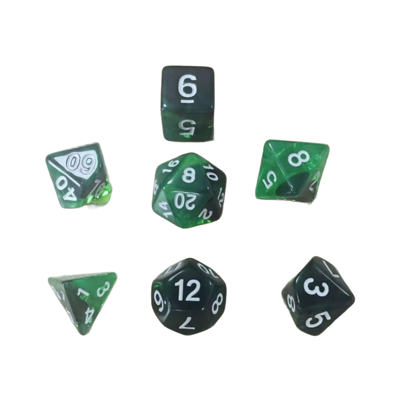 Dice D&D Marble Acrylic Plastic Blue Dungeon and dragon polyhedral dice set acrylic dice set for dnd rpg mtg