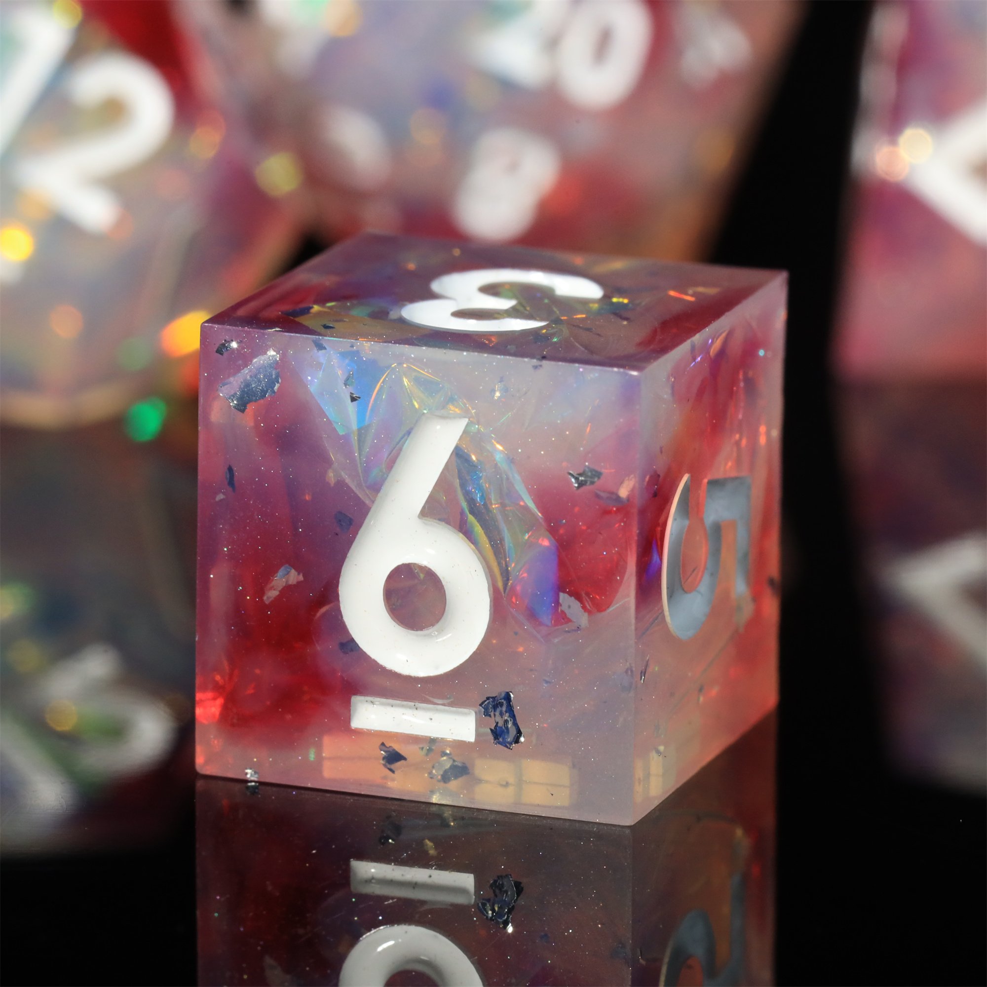 MINI PLANET Colored DND Dice Set Wholesale Custom Resin Dice TRPG Dungeons&Dragons Board Games Handmade Polyhedral Dice Set Game