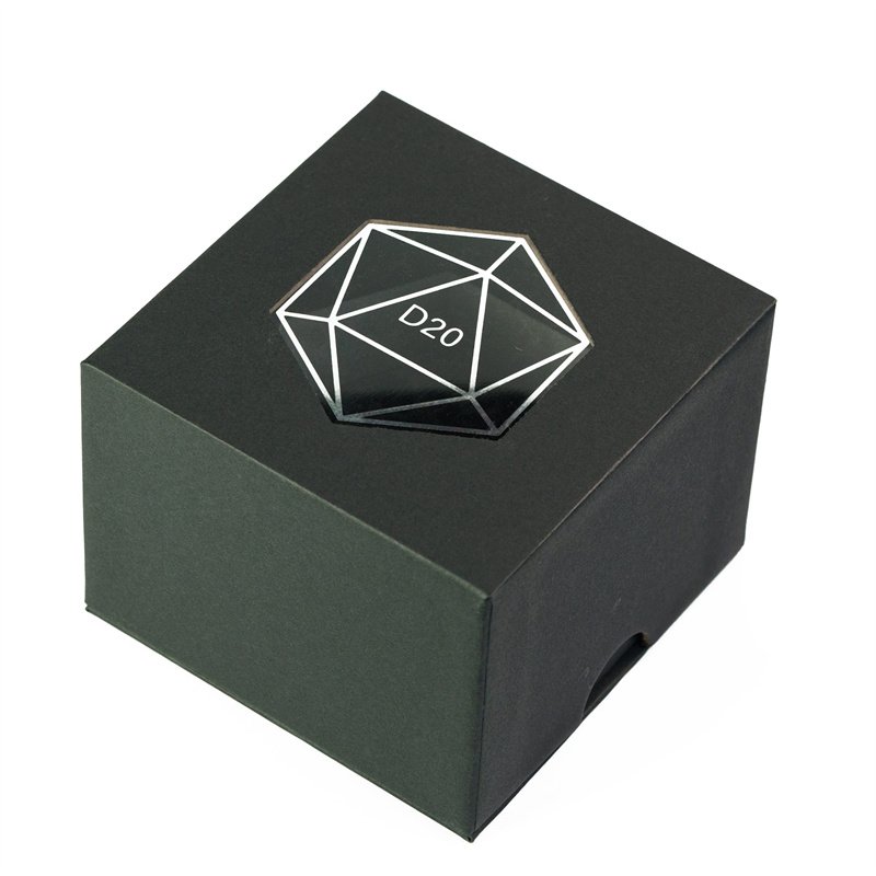 Udixi Custom 55mm rpg dnd D20 Dice dungeons and dragons Skylight Kraft paper dice box
