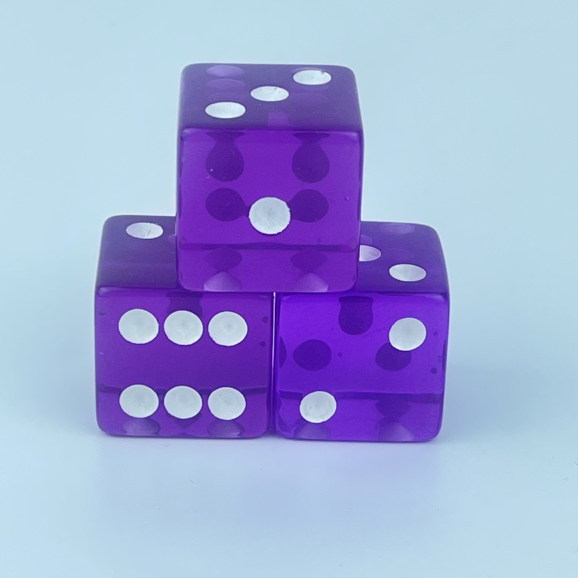 19mm clear transparent square corner crystal Regular pixel points plastic dice plastic piped dice block