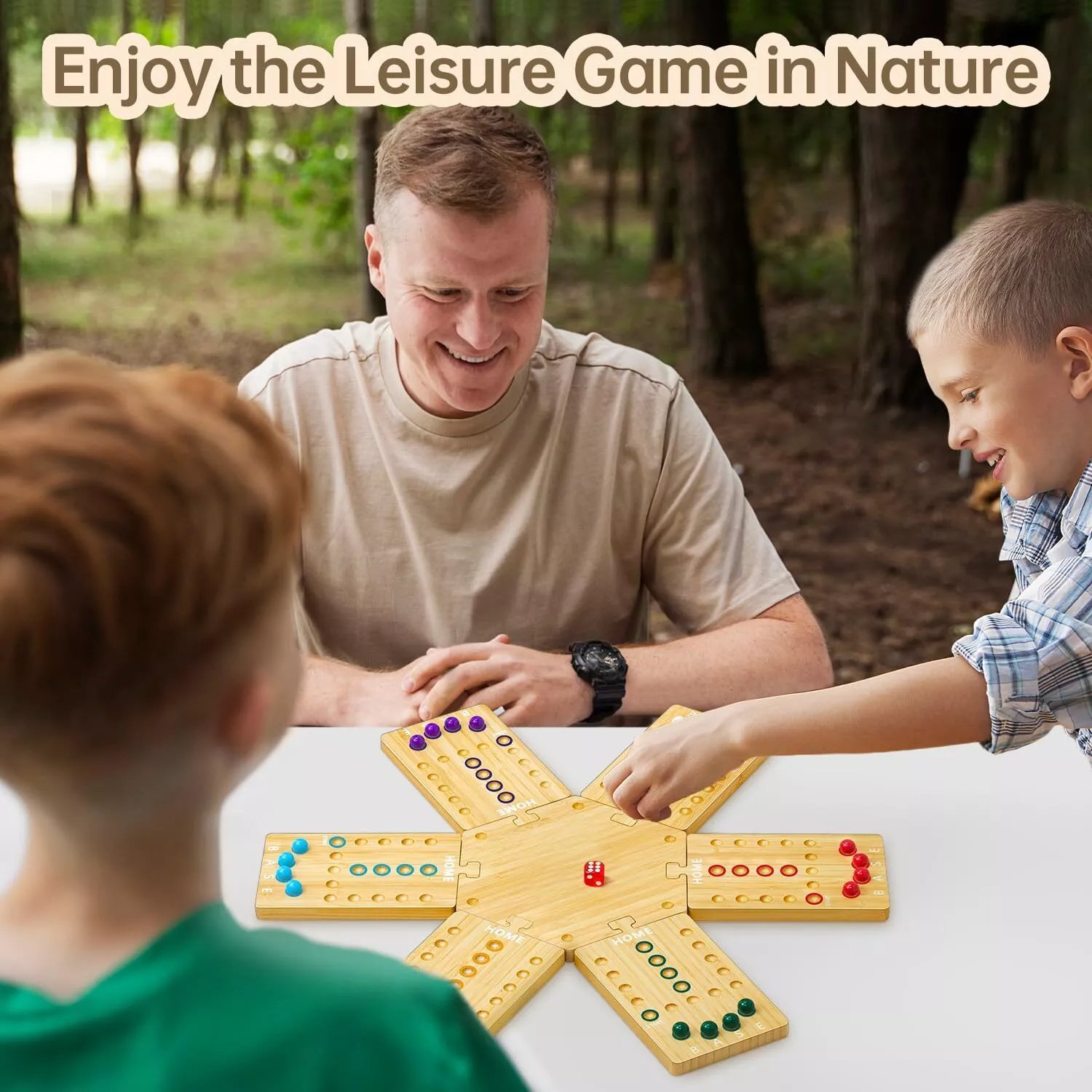 Custom Marble Board Game Wooden For 2-6 Adults Children Education Toys Portable Fast Track Board Game