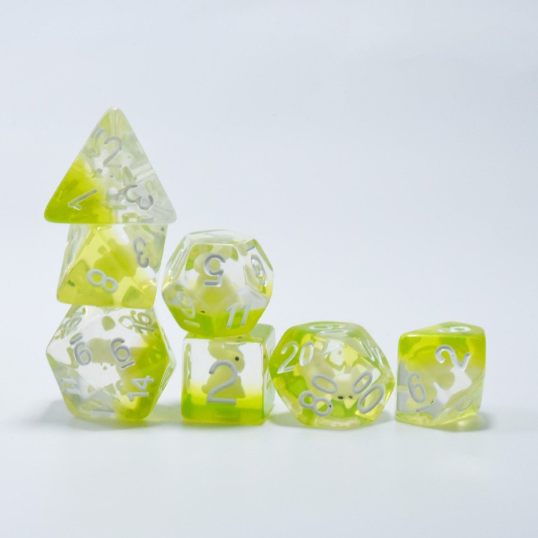 Wholesale Custom Light Green Dnd Dice Acrylic Mini Plastic D&d Dice Polyhedron D6 Dice