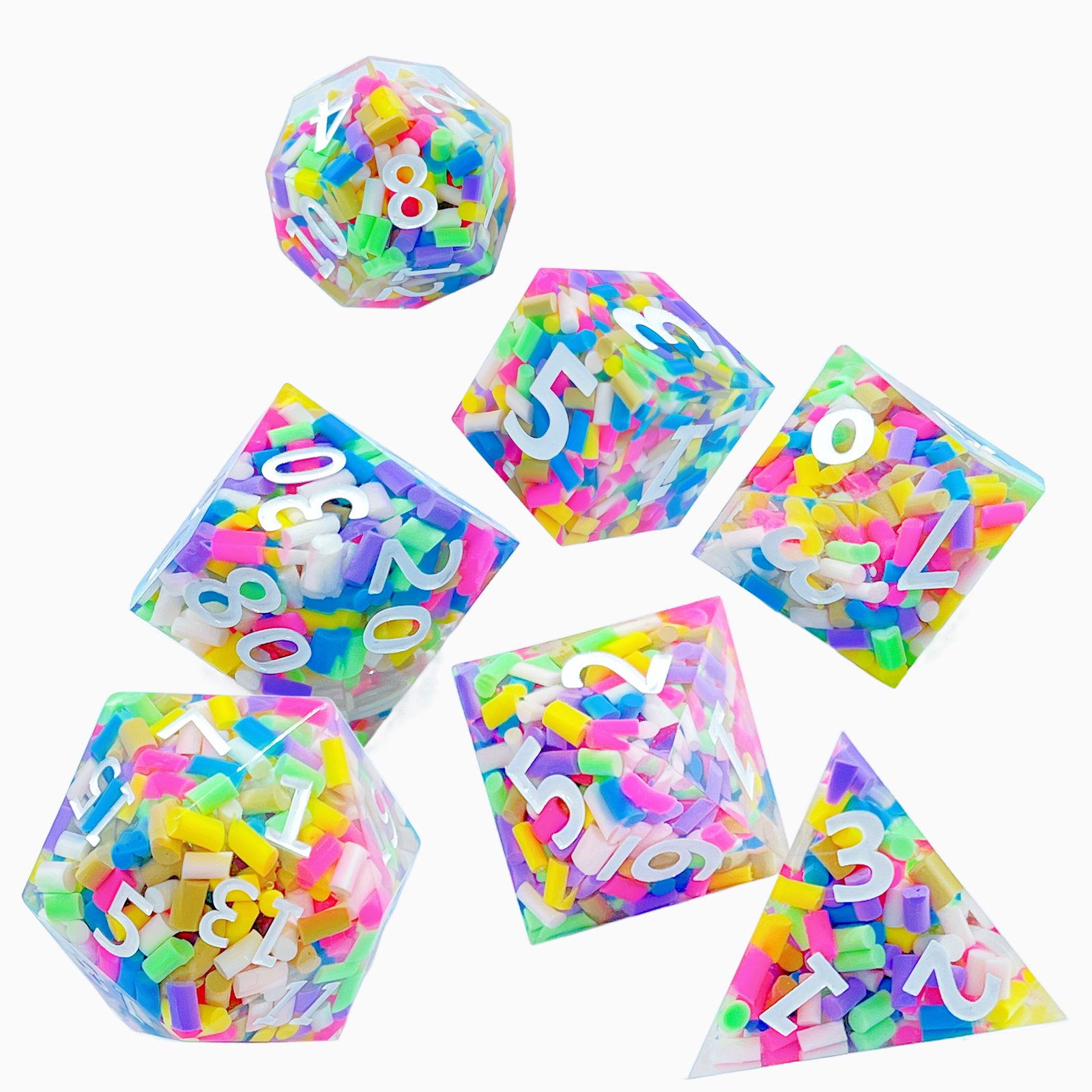 XinRong Resin Dice polyhedral dice set role play dungeons and dragons dice