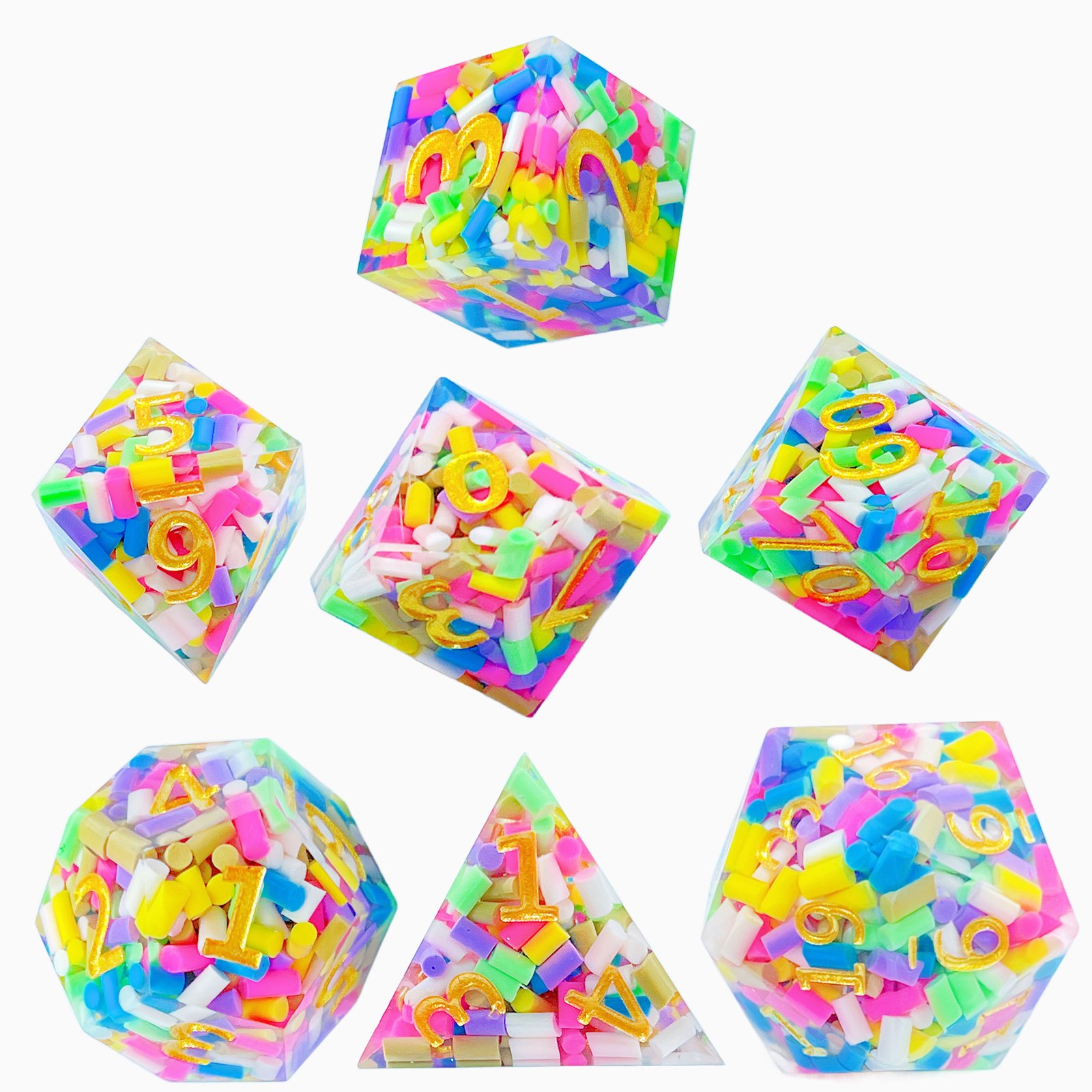 XinRong Resin Dice polyhedral dice set role play dungeons and dragons dice