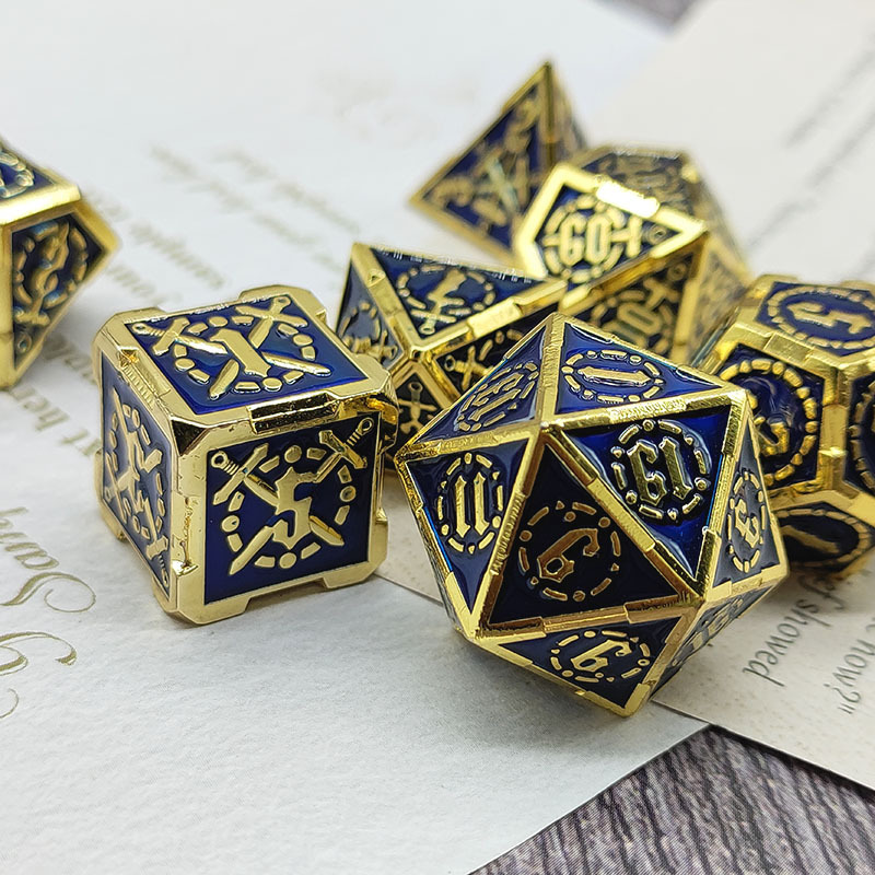 Cool Unique Trpg Dungeons & Dragons Board Game Accessories Customizable New Style Dnd Metal Solid Dice Made Of Zinc Alloy