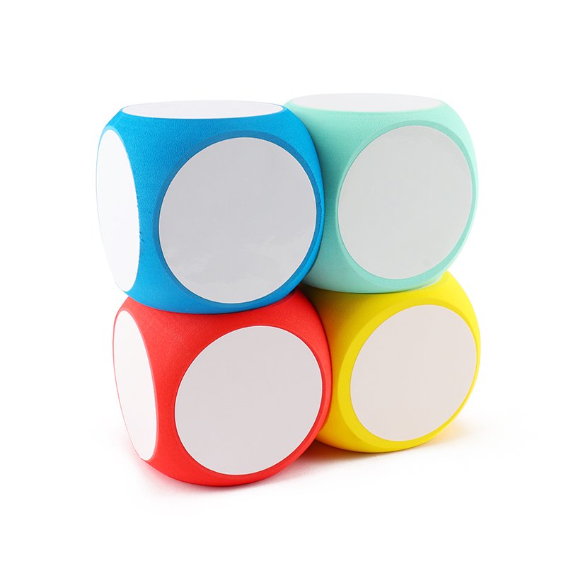 Custom Printing Logo Wholesale Engrave Funny Plastic Eva Soft Foam Polyhedral 6 Sided Dice for Playing Game