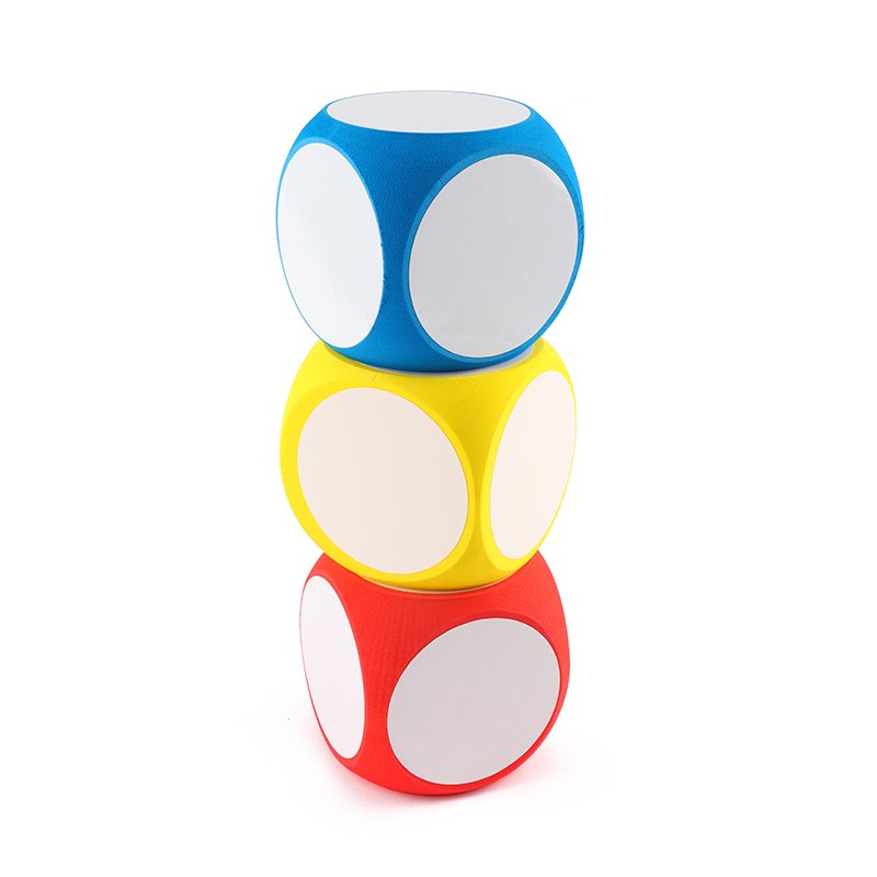 Custom Printing Logo Wholesale Engrave Funny Plastic Eva Soft Foam Polyhedral 6 Sided Dice for Playing Game