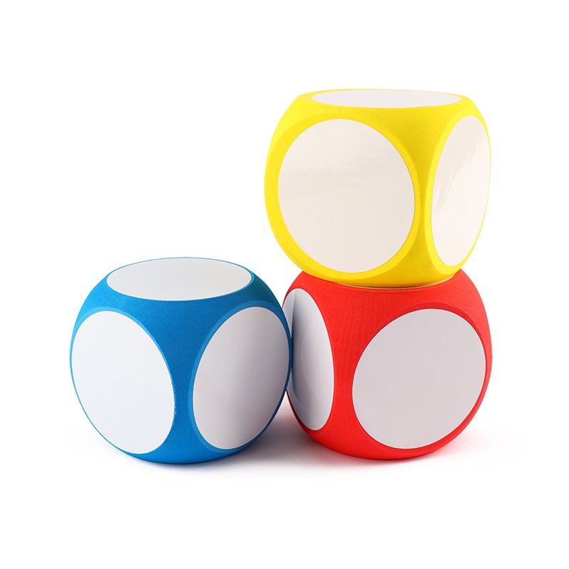 Custom Printing Logo Wholesale Engrave Funny Plastic Eva Soft Foam Polyhedral 6 Sided Dice for Playing Game