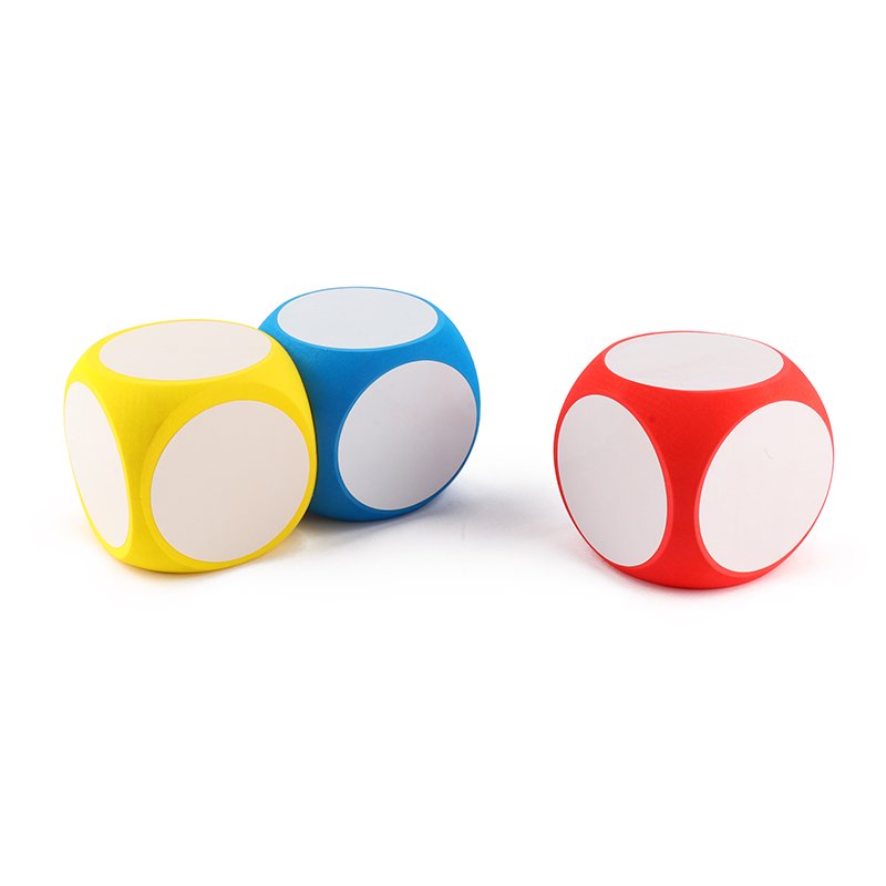 Custom Printing Logo Wholesale Engrave Funny Plastic Eva Soft Foam Polyhedral 6 Sided Dice for Playing Game