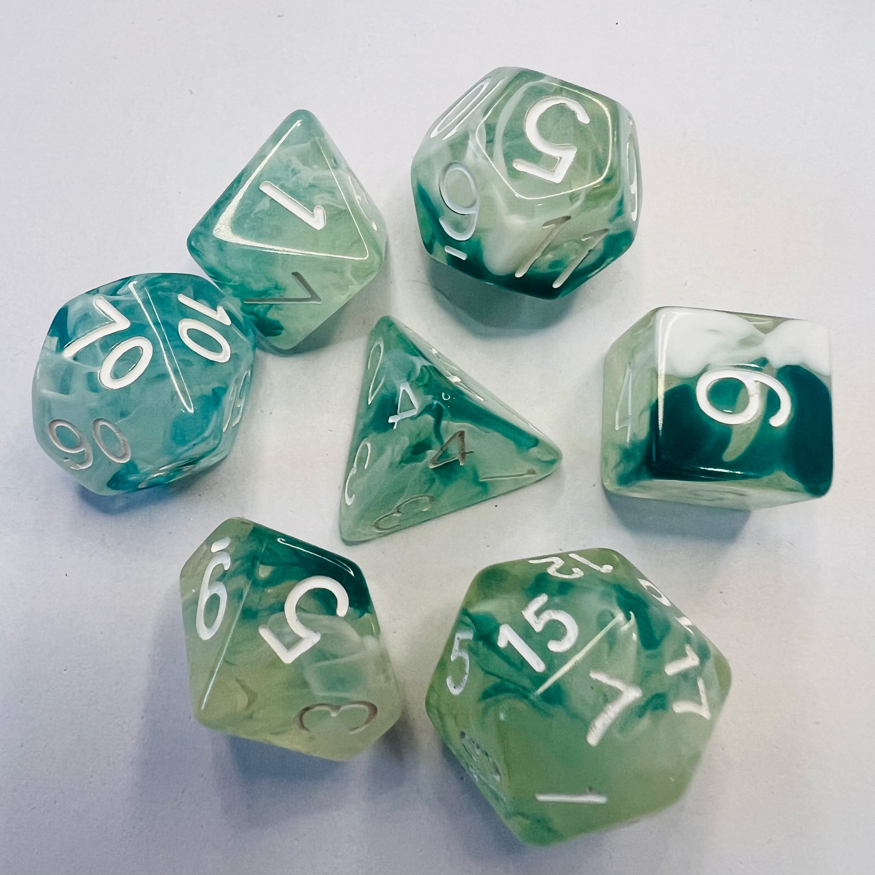 Polyhedral Dice Set Fit Dungeons And Dragons Smoke Dnd Dice For Adult Game D&D Dungeons And Dragons Gaming Dice