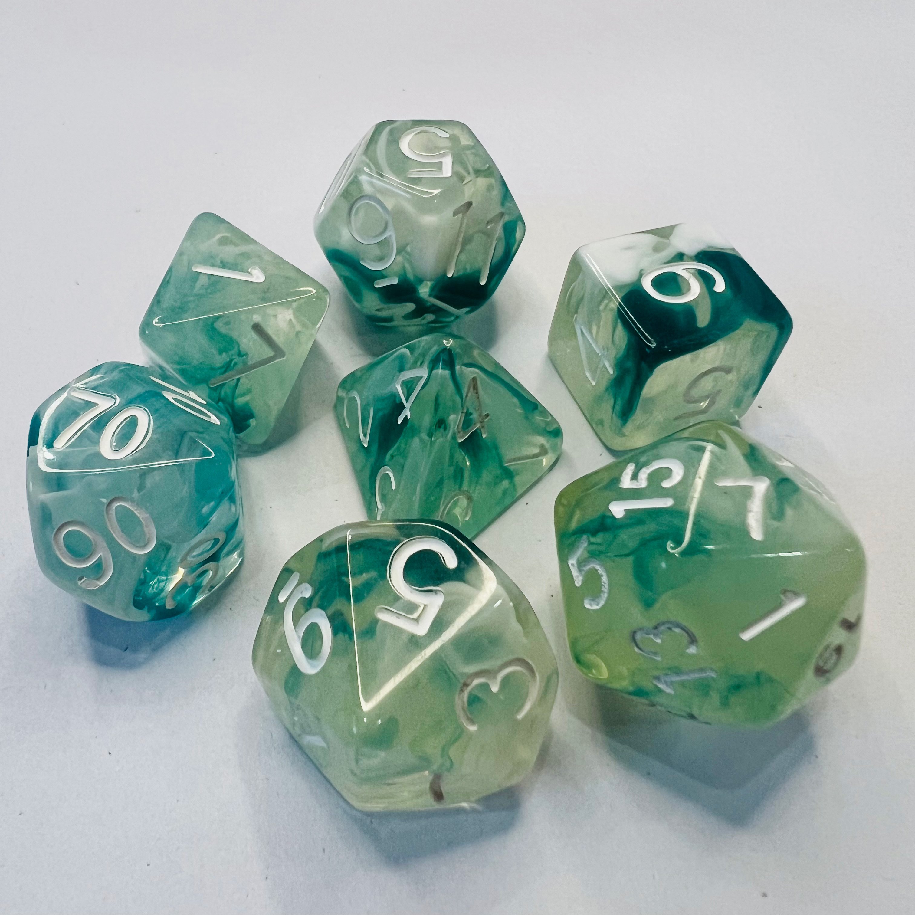 Polyhedral Dice Set Fit Dungeons And Dragons Smoke Dnd Dice For Adult Game D&D Dungeons And Dragons Gaming Dice