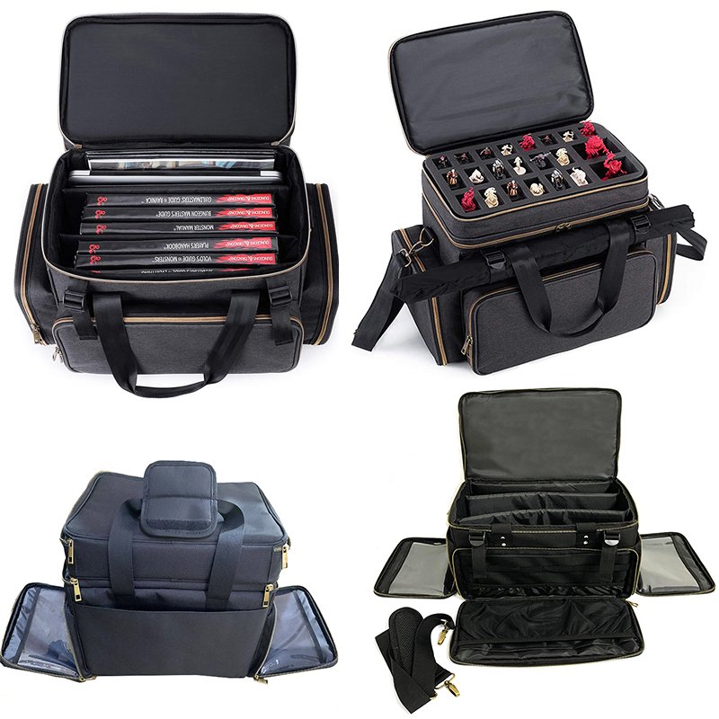 Custom Travel Large DND Accessories Bag Game Tote Organizer Cases Tabletop RPG DND Adventurer's dungeons and dragons miniatures