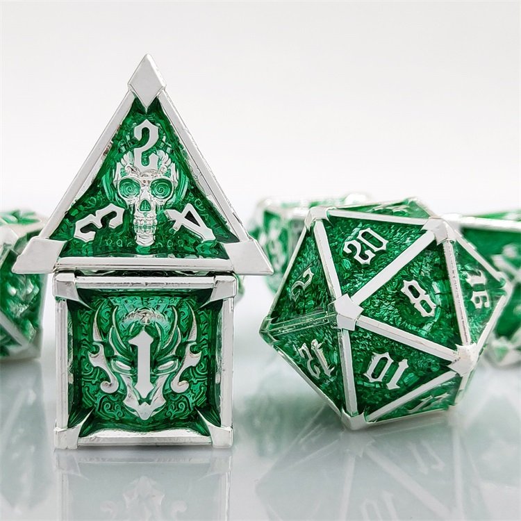 New Listing Unique Designs Polyhedral Metal d&d Dice Cheap Wholesale for DND Games