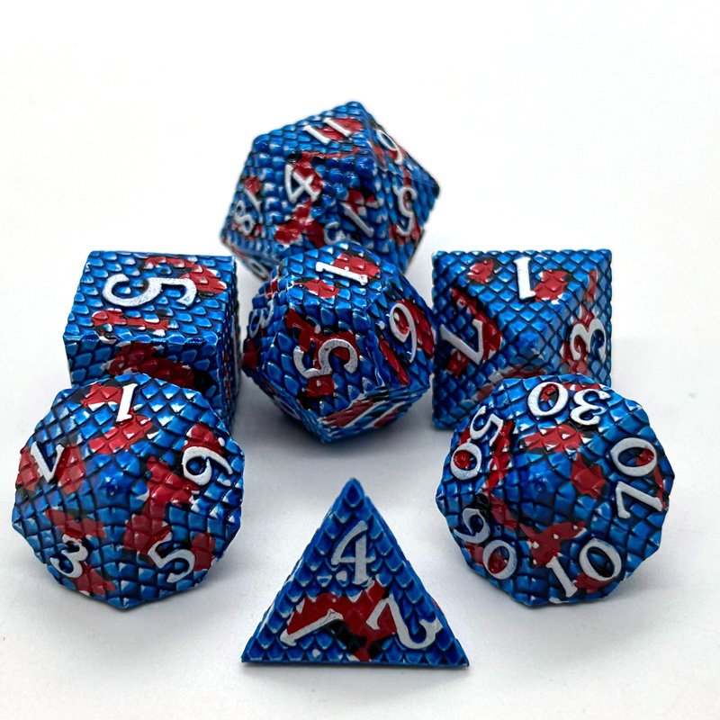 Popular Metal Dice Polyhedron 7PCS Dice Sets Use for Table Top Role Playing Game