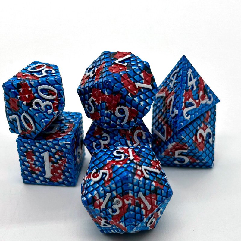 Popular Metal Dice Polyhedron 7PCS Dice Sets Use for Table Top Role Playing Game