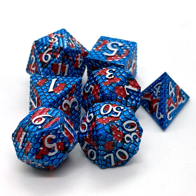 Popular Metal Dice Polyhedron 7PCS Dice Sets Use for Table Top Role Playing Game
