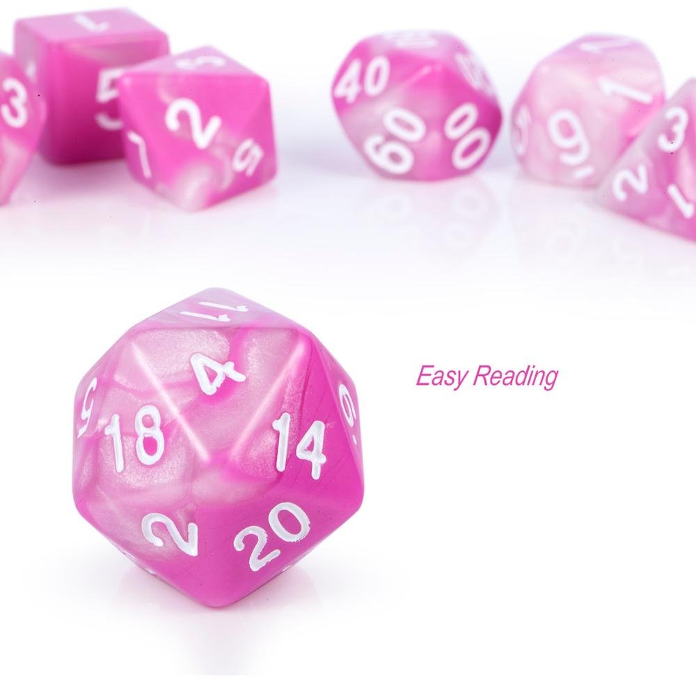 Custom Colorful D4 D6 D8 D10 D12 D20 Mini DND Polyhedral Dice Set board game accessory