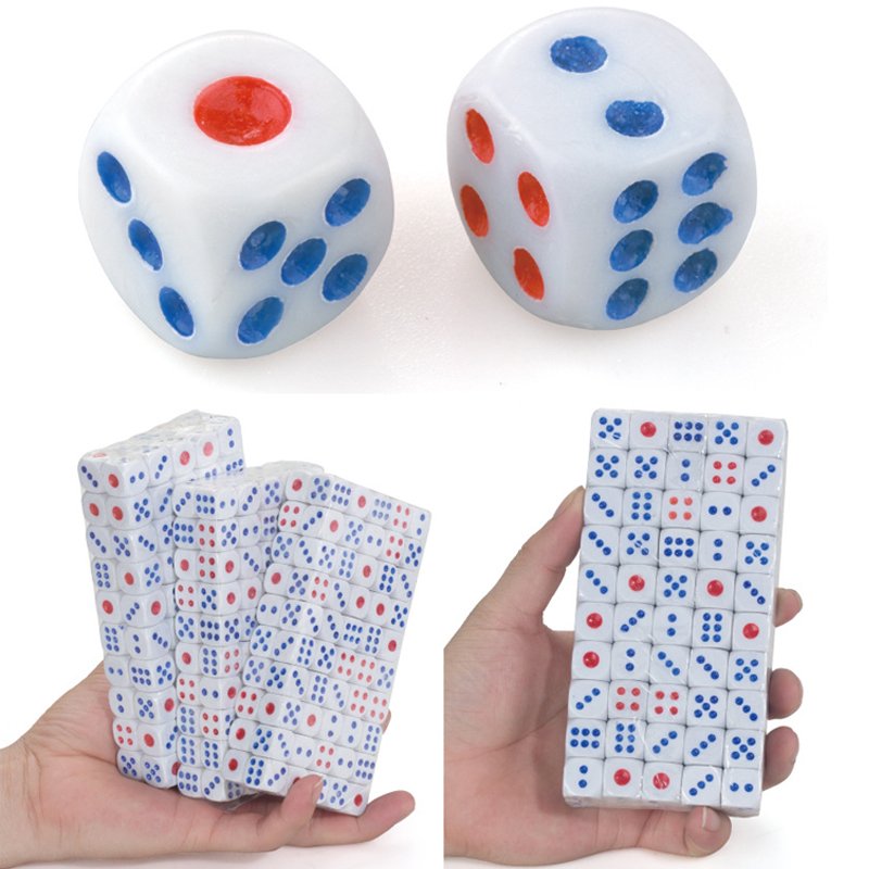 Manufacturers Custom 10/11/12/13/14/15/16mm 6-Sided Rounded Corner Dice Set D6 Plastic Game Mahjong Points Dice