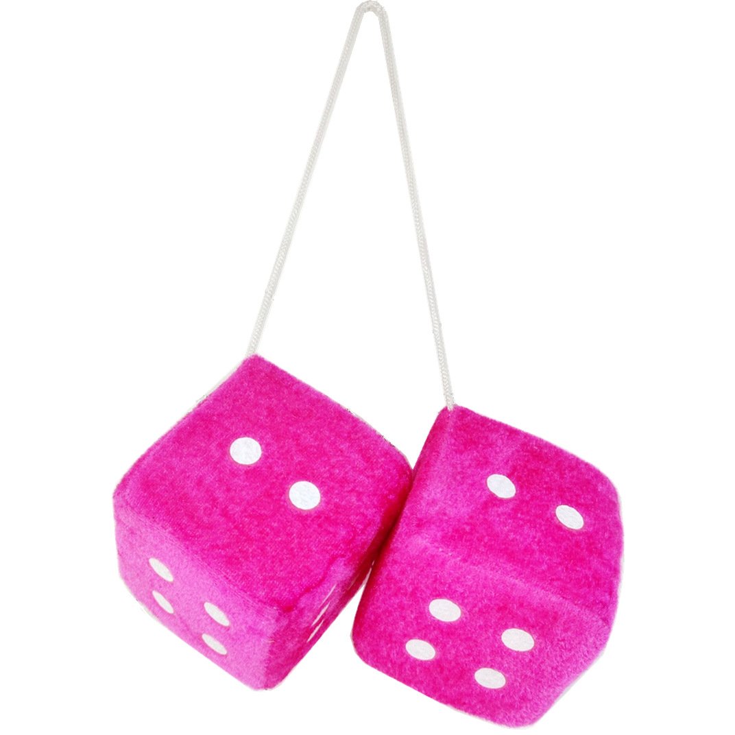 Multicolor Plush Dices Car Hanging Pendant New Year Dice Velvet Dice Model Decoration Rearview Mirrors Styling