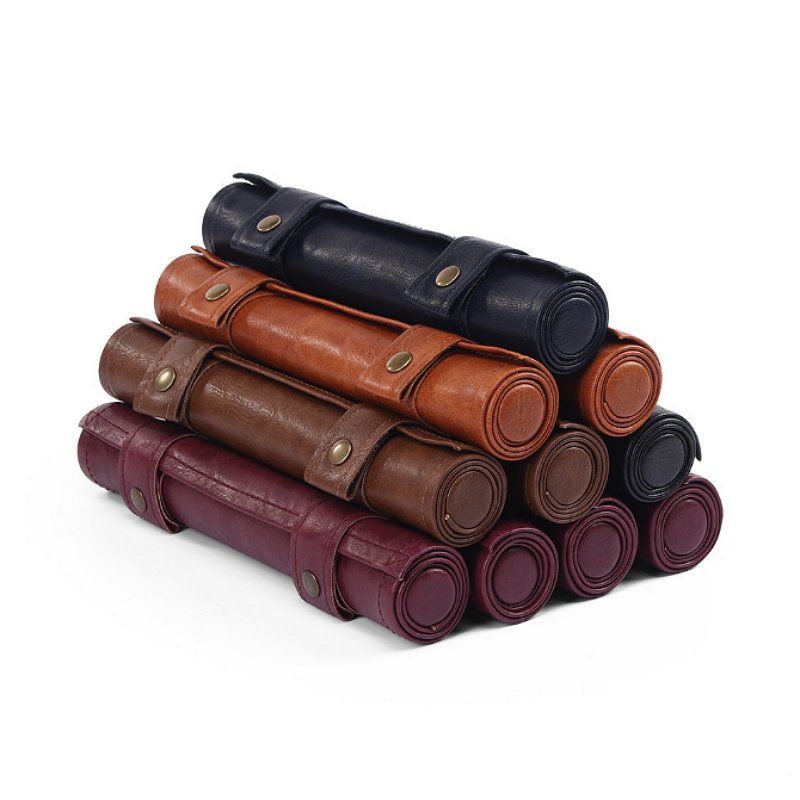 High Quality Portable Dice Storage Bag Deluxe Dice Case PU Leather Zipper Roll Dice Mat