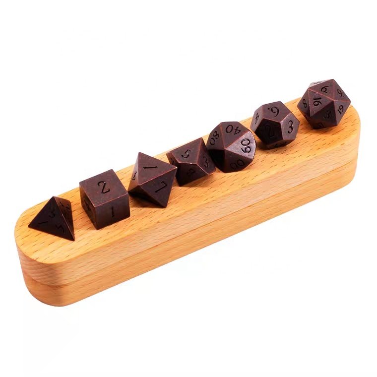 wood dice box