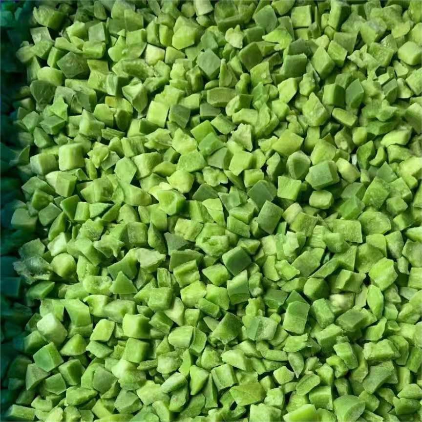 IQF factory direct export frozen green pepper dices wholesale frozen green pepper dices