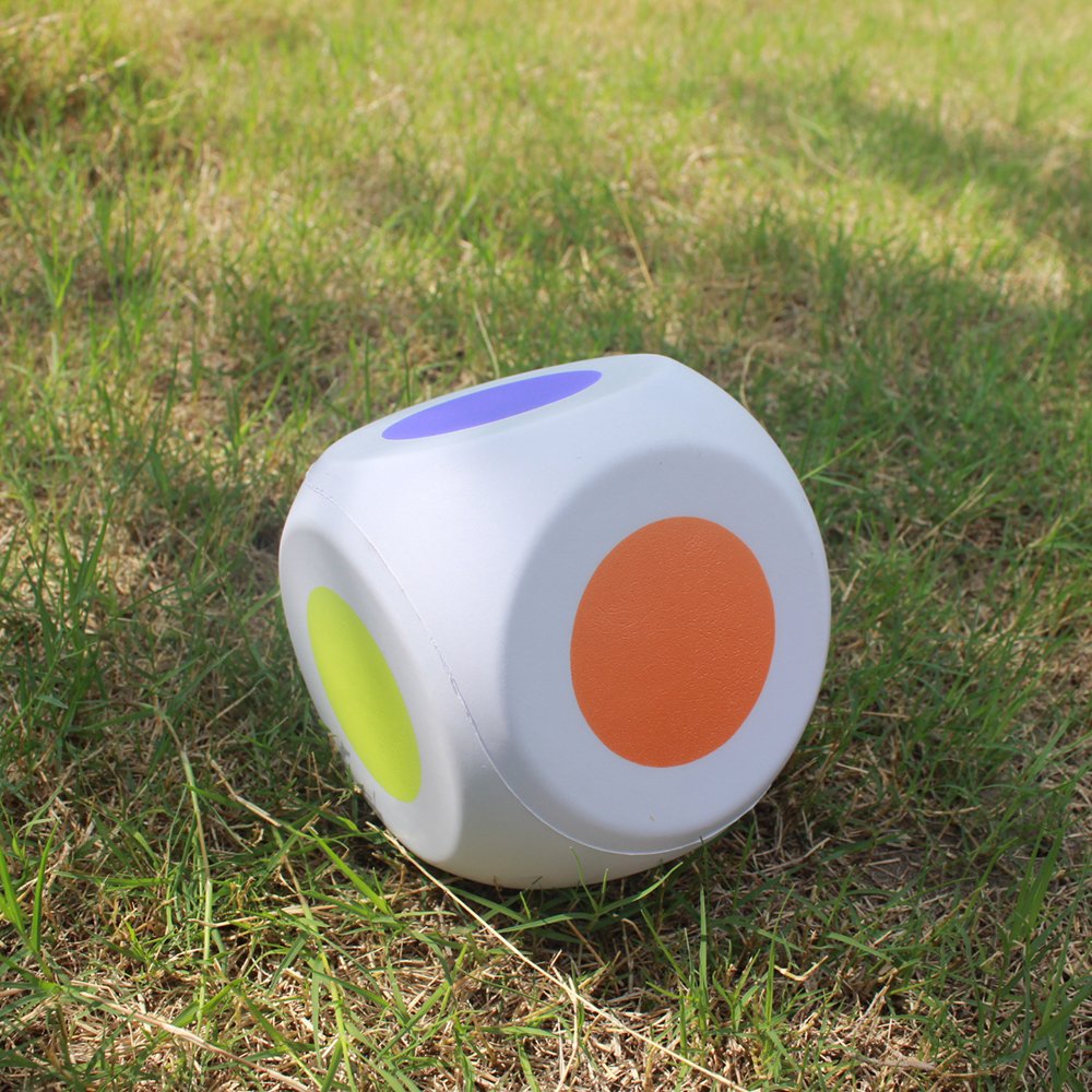 Custom Printed 15CM Big Foam PU Dice Workout Accessories 6 Sided Dot Dice Yoga Cube Kids Indoor Sensory Game Sport Toys