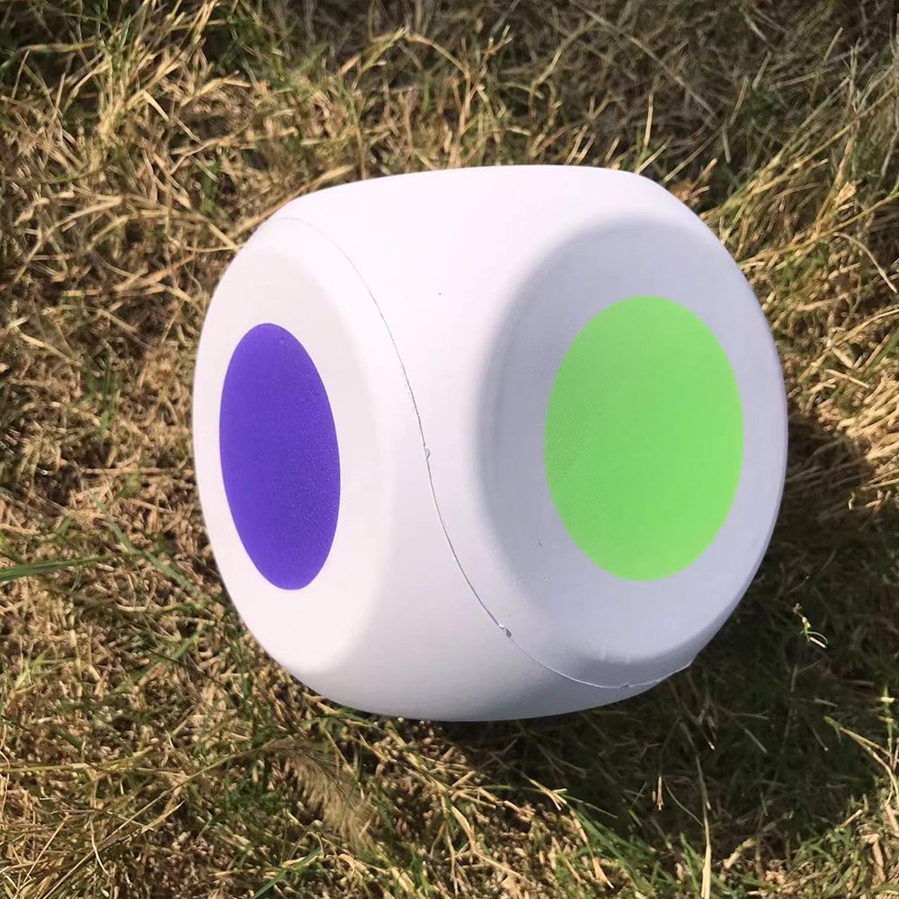 Custom Printed 15CM Big Foam PU Dice Workout Accessories 6 Sided Dot Dice Yoga Cube Kids Indoor Sensory Game Sport Toys
