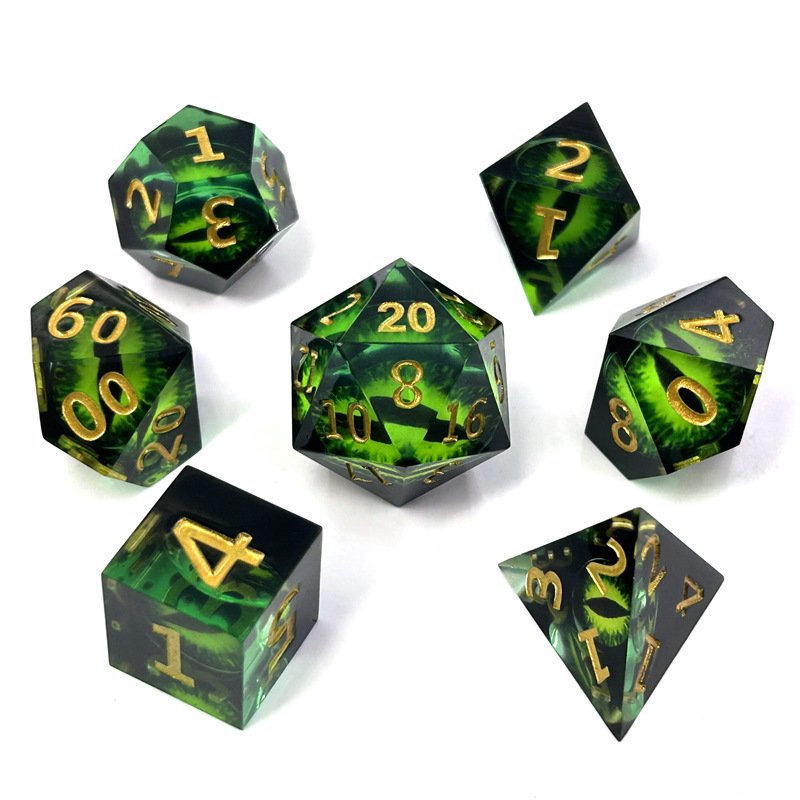 Hot Sales Dragon Eyes Dice Resin Dice Edge Dice Factory Direct Sales