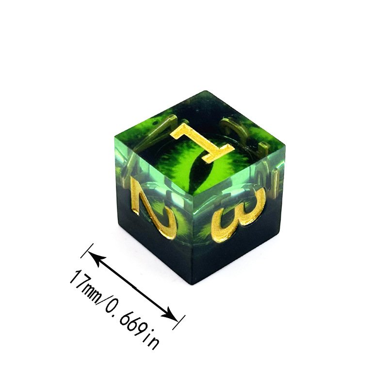 Hot Sales Dragon Eyes Dice Resin Dice Edge Dice Factory Direct Sales