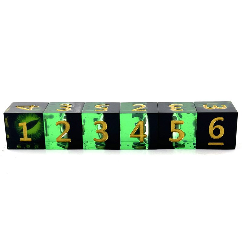Hot Sales Dragon Eyes Dice Resin Dice Edge Dice Factory Direct Sales