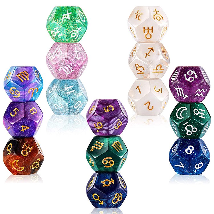 Custom 16MM Round Corner Game Dice Set 6 Sided Casino Dice Solid Multicolor Pocket Acrylic Dices for Board Games Party Holidays