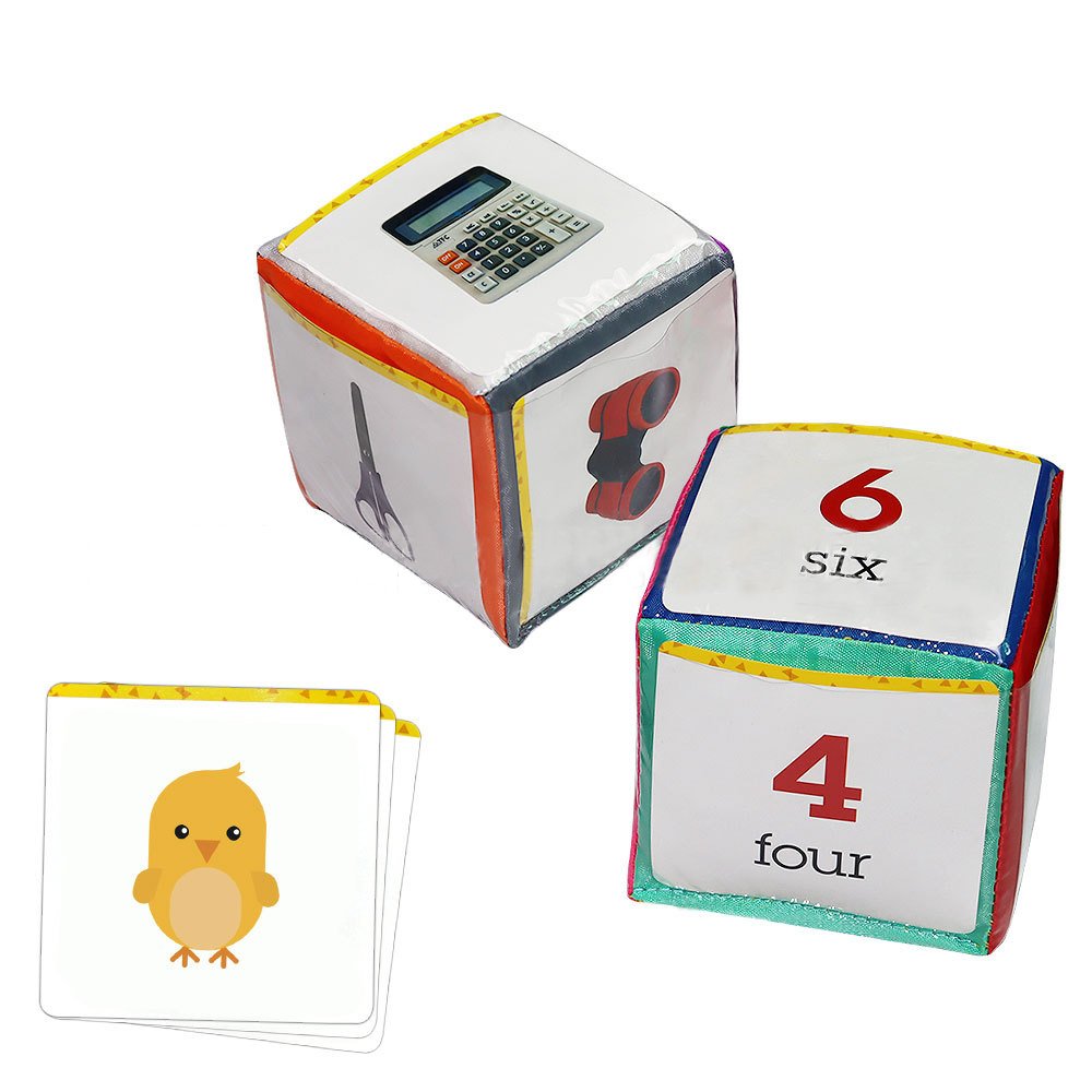 Wholesale Set of 2 Playing Game Dice Soft Foam Cubes Learn Pocket Cubes