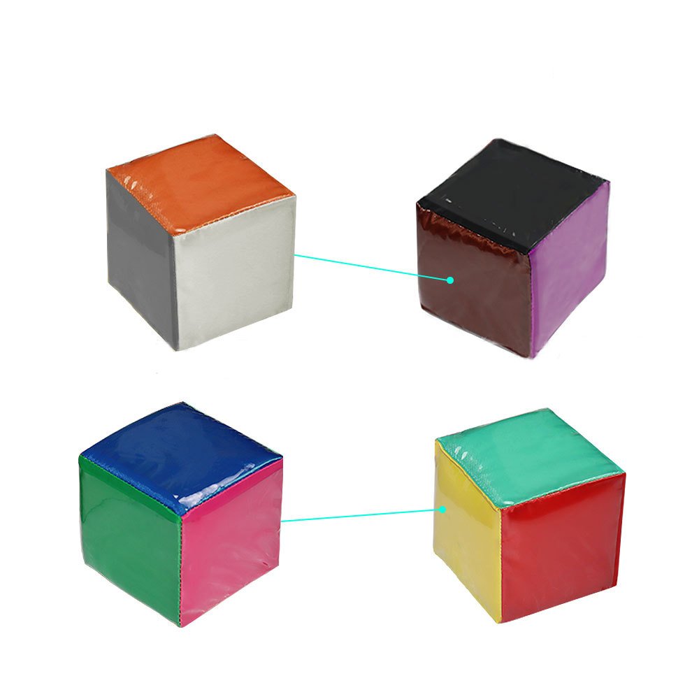 Wholesale Set of 2 Playing Game Dice Soft Foam Cubes Learn Pocket Cubes
