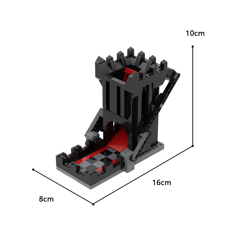 BuildMoc For Dragons Game Self-Loading Dice Tower Building Blocks Kit Dungeonsed All Polyhedral Automatic Dice Bricks Toys Gifts