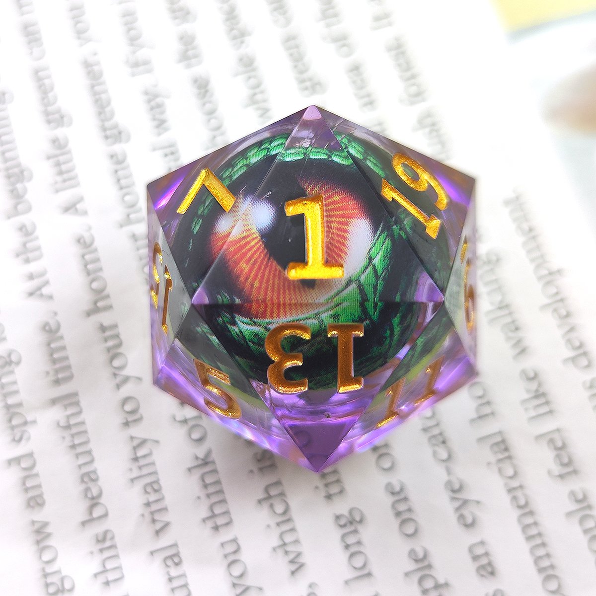35MM customizable Liquid core Dungeons & Dragons board game DND game accessories can be shaken and customized