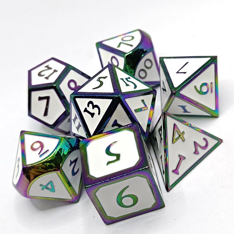 Wholesale Gear Metal Steampunk Dice DND Game Roleplaying Dice, Dungeons & Dragons RPG & Pathfinder Metal Dice Set