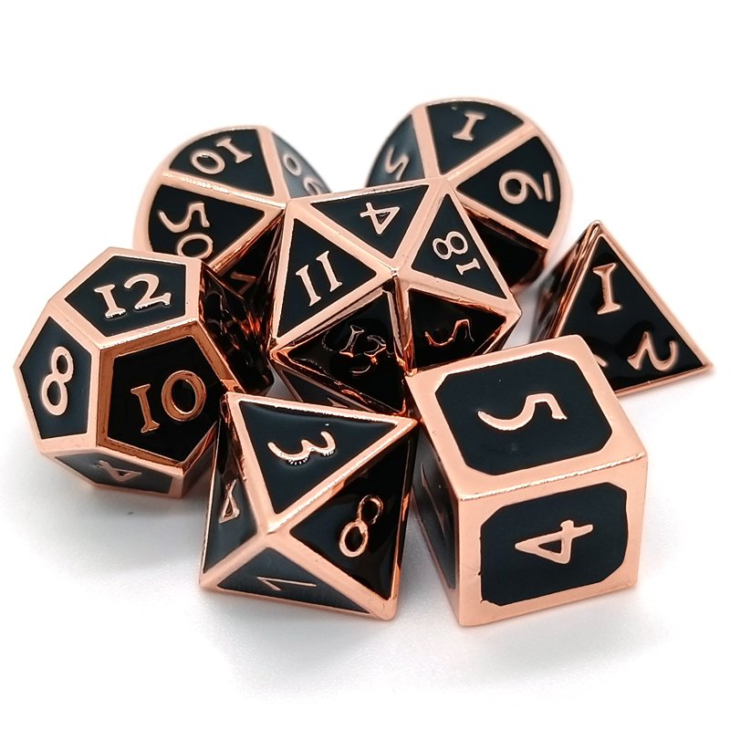Wholesale Gear Metal Steampunk Dice DND Game Roleplaying Dice, Dungeons & Dragons RPG & Pathfinder Metal Dice Set